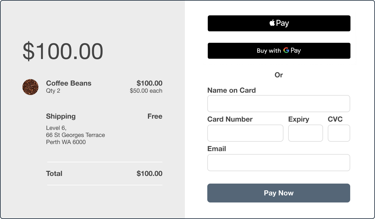 Xero invoice with a mobile phone showing Pin Payments payment page.